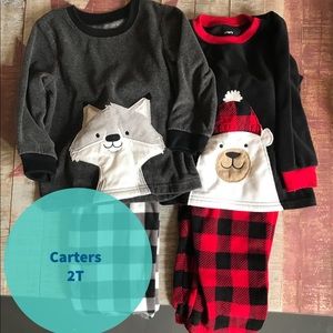 Carters Fleece Pajamas - 2 Pair